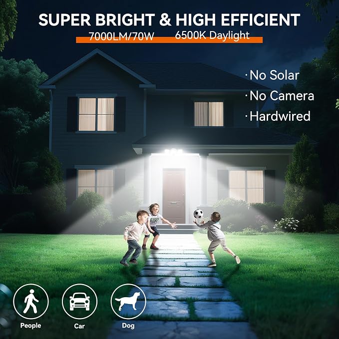 LED Security Lights Motion Sensor Outdoor Lights, 6500K Daylight, IP65 - Image 4