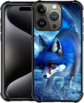 for iPhone 16 Pro Case, Snowy Mountain Fox Lake Pattern Graphic Design Girl Boy by FKBRCL4U