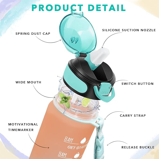 Enerbone 32 oz Water Bottle - Image 3