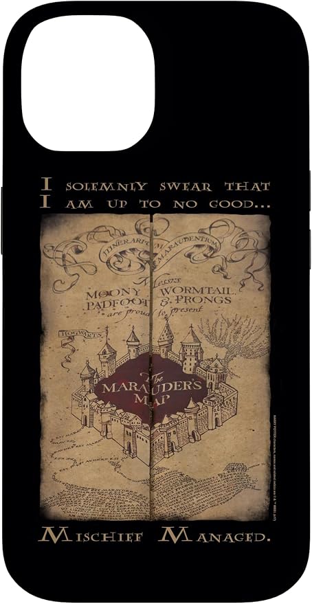 iPhone 14 Harry Potter Marauder's Map Words Case by HarryPotter