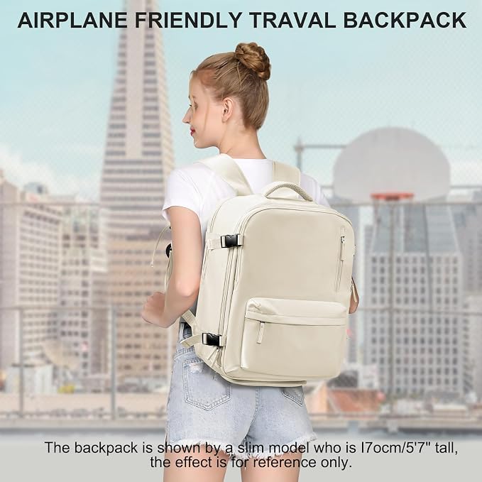 WONHOX Large Travel Backpack Carry on Flight Approved Laptop Work Business - Image 9