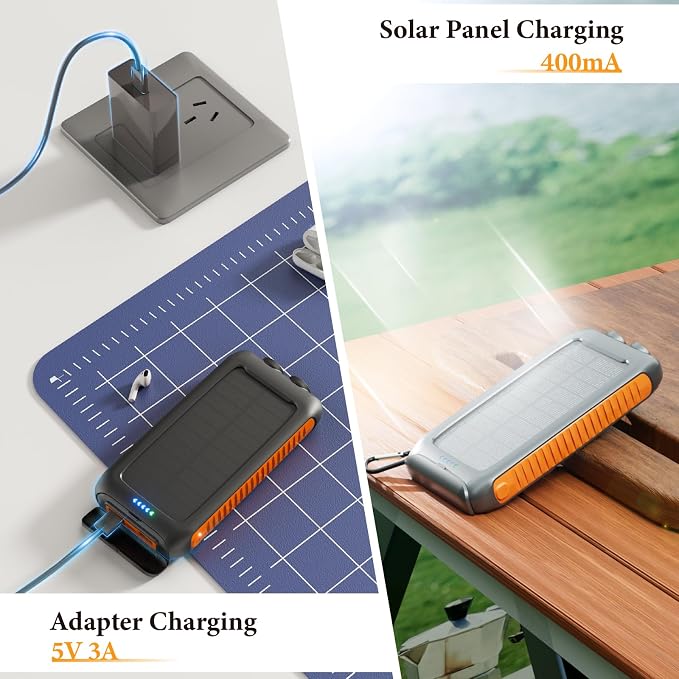 Solar Charger Power Bank 49800mAh Portable Solar Phone Charger - Image 3