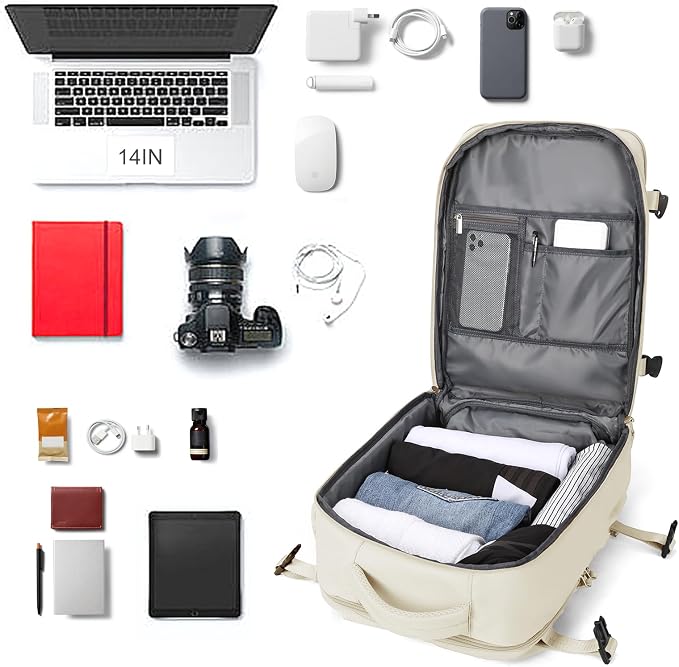 coowoz Travel Backpack For Women Men Airline Approved, Carry On Backpack - Image 6