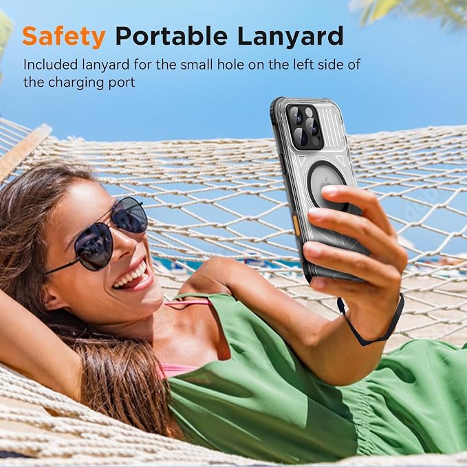 WIFORT for iPhone 16 Pro Waterproof Case, Fit for Magsafe Full Body Magnetic - Image 7