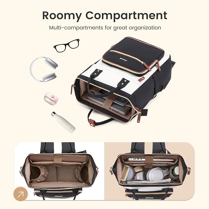 LOVEVOOK Laptop Backpack for Women Work Bag - Image 3