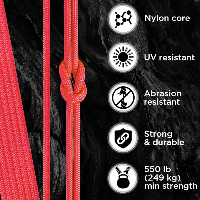TECEUM Reflective Paracord Rope 1000 – 1000ft/200ft/100ft/50ft – 40+ Colors – - Image 3
