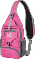 WATERFLY Packable Small Crossbody Sling Backpack Shoulder Chest Bag Daypack by Waterfly