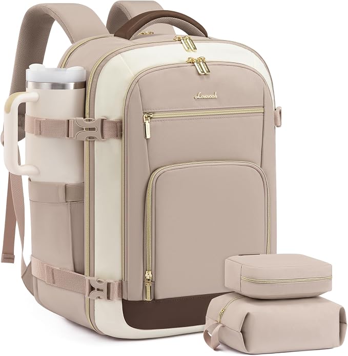 LOVEVOOK Travel Backpack For Women Flight Approved, 50L Carry On Backpack by LOVEVOOK