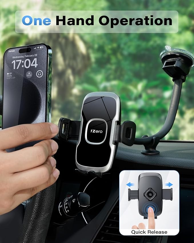 1Zero Solid Car Truck Phone Mount Holder - Image 3