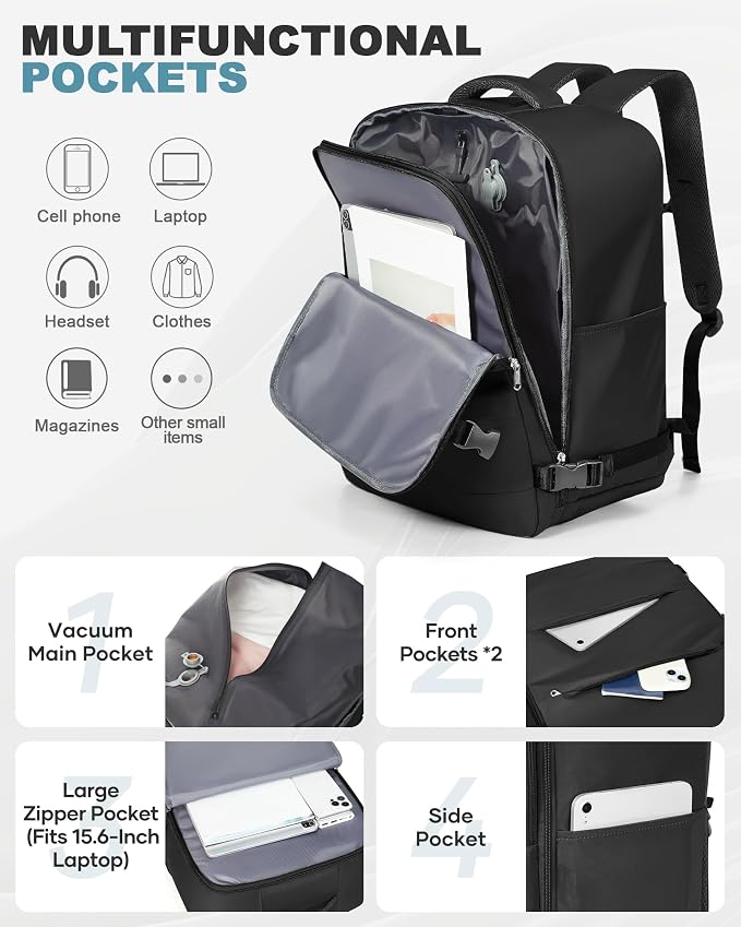 coofay Large Vacuum Backpack Travel - Image 6