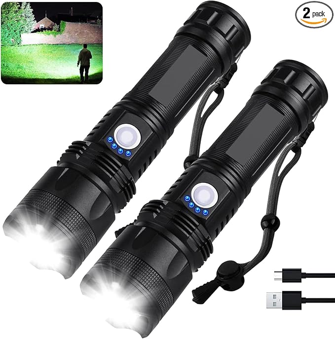 MILAOSHU Rechargeable Flashlights 90, 000 High Lumens by MILAOSHU