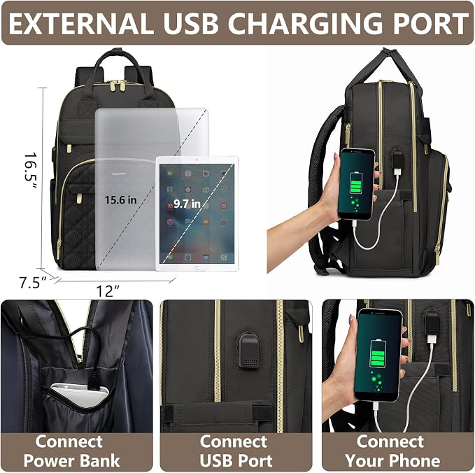 Laptop Backpack for Women Work Bag - Image 4