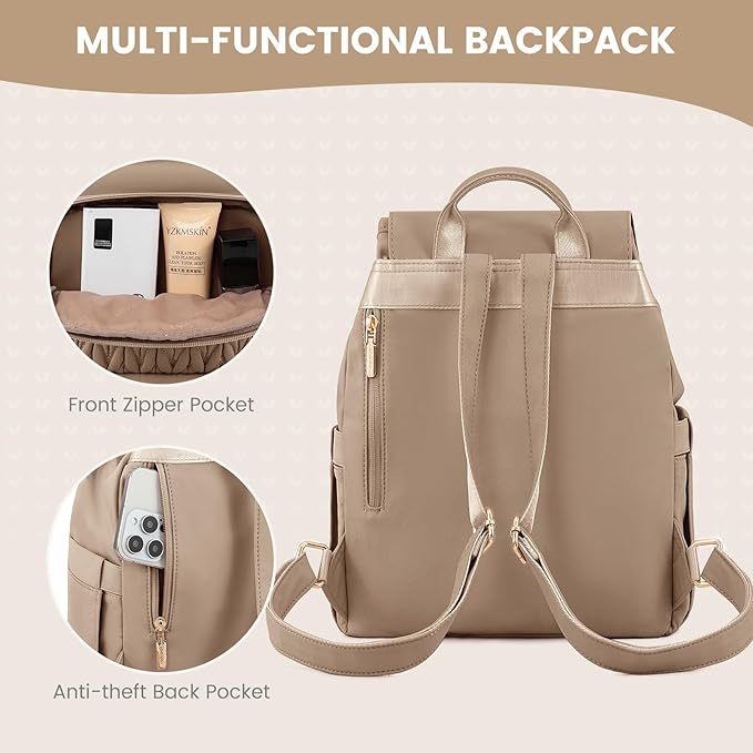 LOVEVOOK Backpack Purse for Women, Small Backpack for Women for Travel Work - Image 5