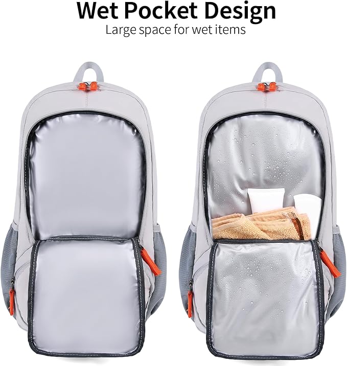 FENGDONG 35L Lightweight Foldable Waterproof Packable Travel Small Hiking - Image 6