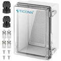 TICONN Outdoor Electrical Box Waterproof, Junction Box IP67 ABS Plastic by TICONN