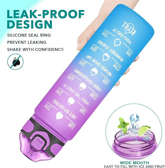 Enerbone 32 oz Drinking Water Bottle - Image 4