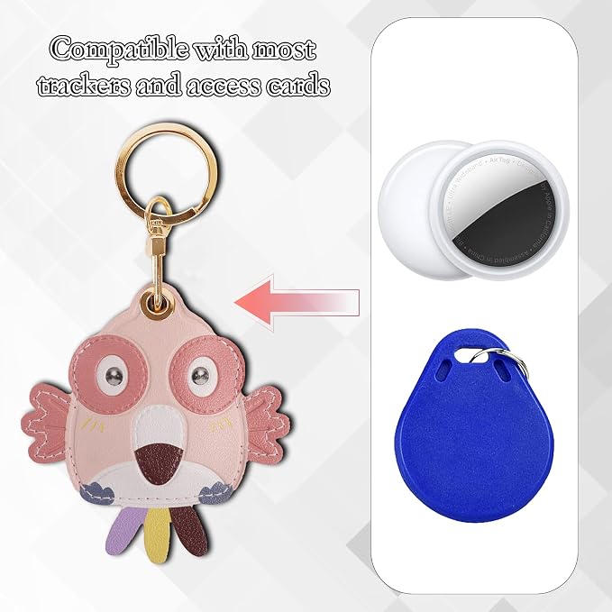 Leather Keychain Case Holder Compatible - Image 4