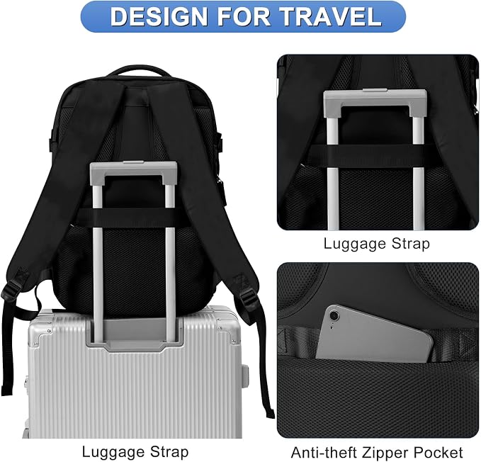 coofay Expandable Backpack For Traveling On Airplane Carry On Backpack For - Image 6