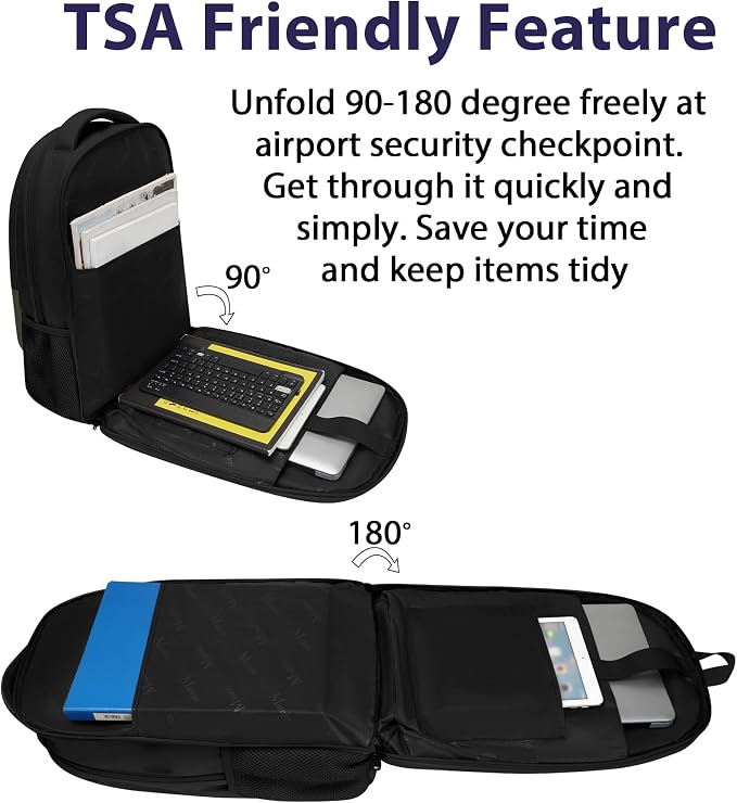 MATEIN 17 Inch Laptop Backpack for Work, Airline Approved Carry On Travel - Image 2