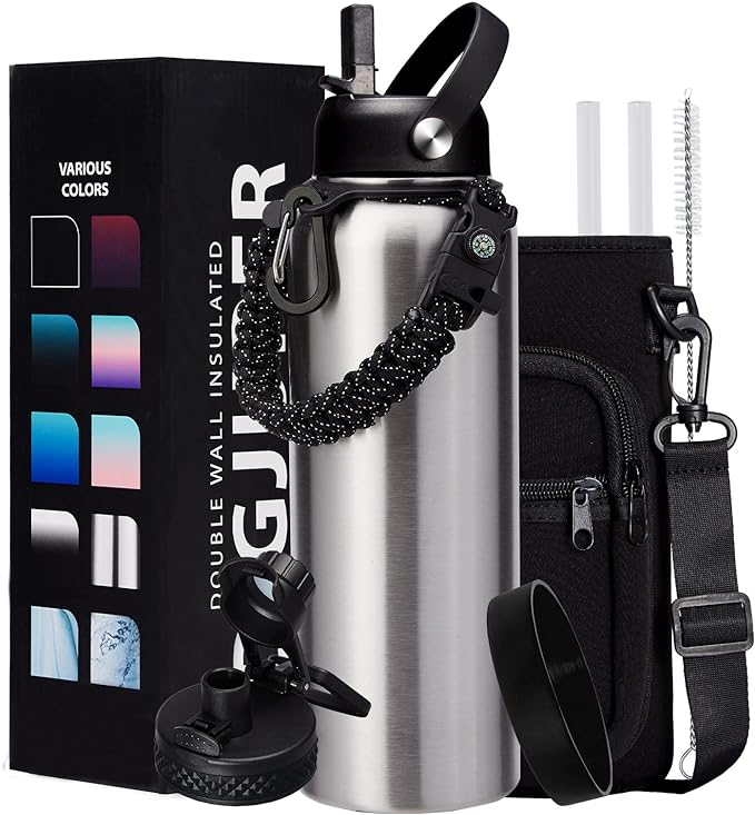 40oz Stainless Steel Water Bottle by DIGJUPER