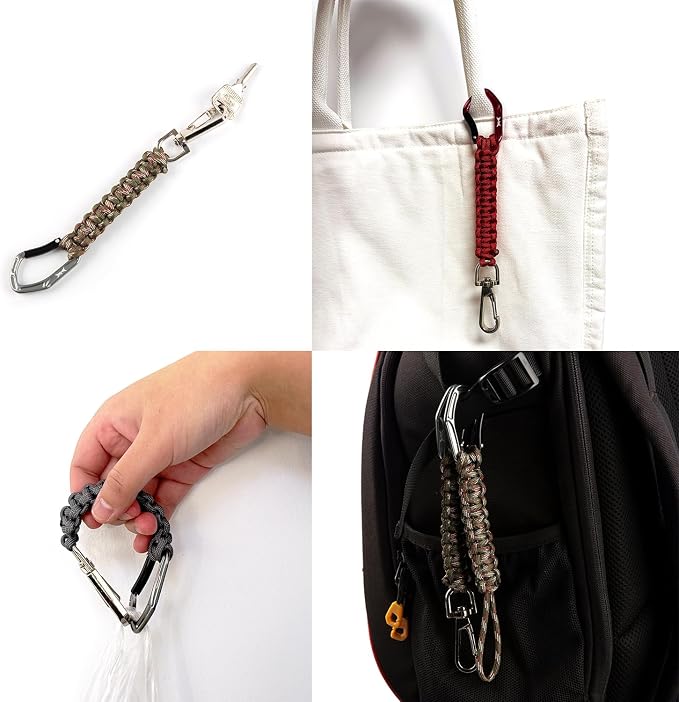 HERCULES Paracord Keychain Set – 2 Pack Lanyard Rope - Image 5