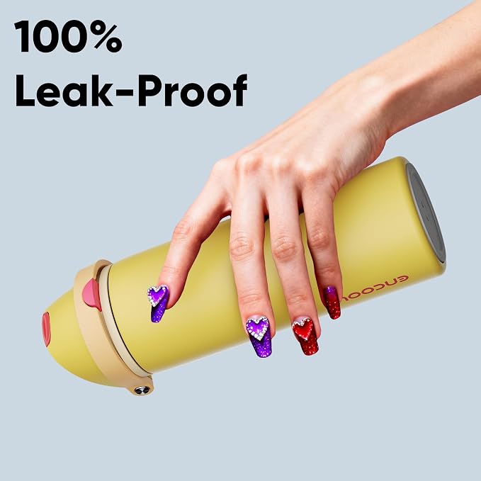Insulated Water Bottle with Straw - Image 6