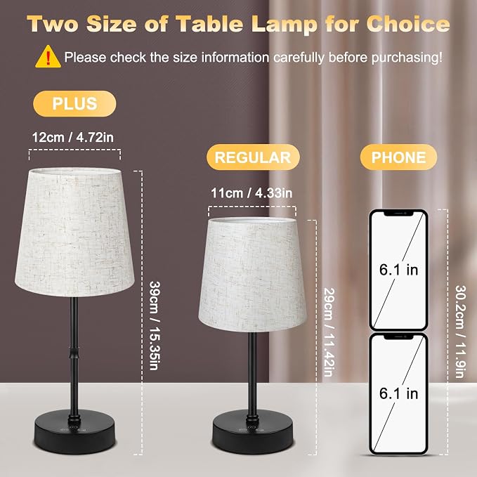 Wowag Cordless Table Lamp, 5000mAh Rechargeable Battery Operated Desk Lamp - Image 5