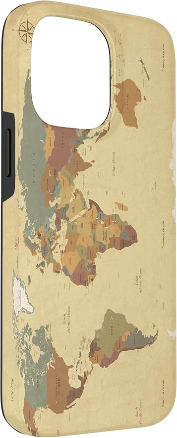 Globe Map Smartphone Cell Cover Gift World Map Pattern Phone Case - Image 3