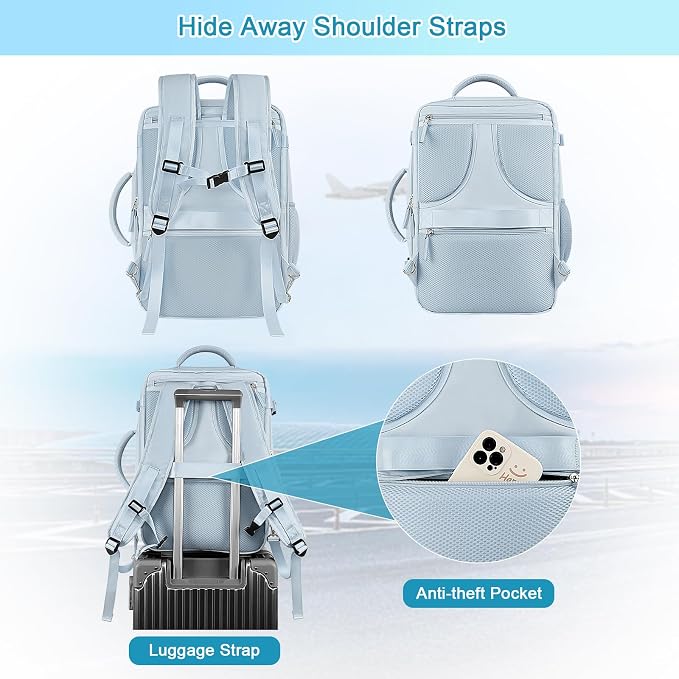 Sinaliy Large Expandable Travel Backpack - Image 3