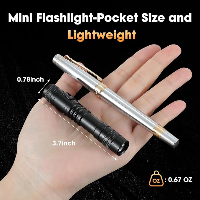 LED Mini Pocket Flashlight 5PCS Pen Light Flashlight - Image 3