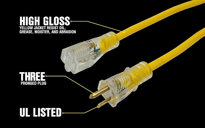 Southwire Yellow Jacket Heavy Duty Extension Cord - Image 4
