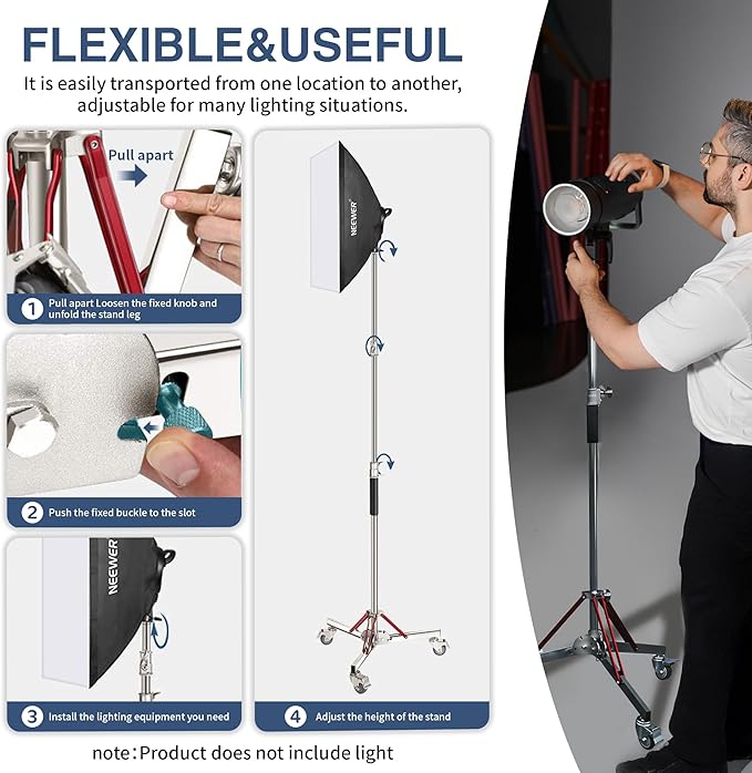 Kate Heavy Duty 10.8ft Light Stand - Image 6