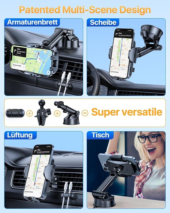YRU Car Phone Holder Mount Dashboard Cell Phone Holder - Image 2