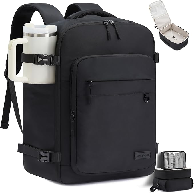 LOVEVOOK 40L Carry on Backpack, Large 17 Inch Travel Backpack by LOVEVOOK