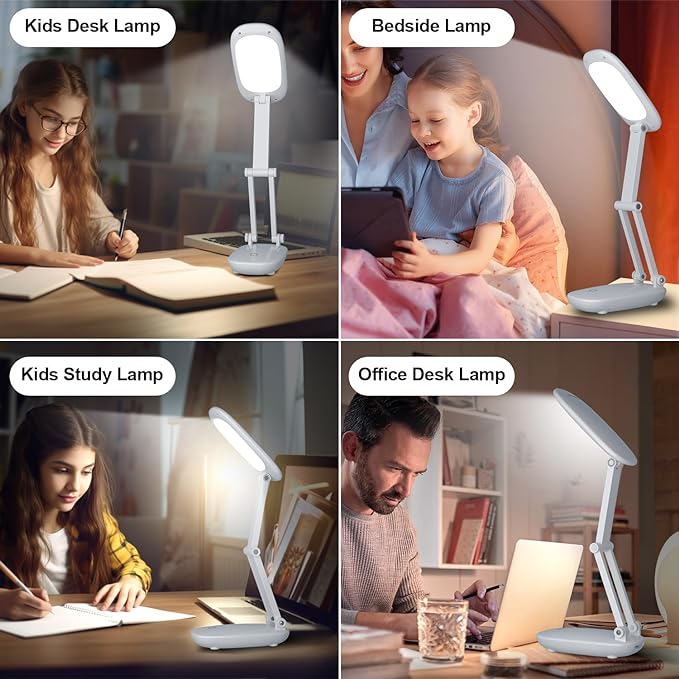 Akejrym LED Desk Lamp for Office Home & Battery Operated Lamp Rechargeable Lamp - Image 7