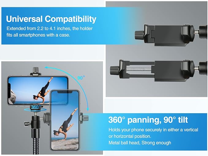 Elitehood 81" Tall Flexible Tripod Stand - Image 5