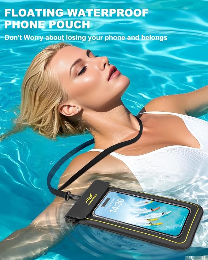 2-in-1 Waterproof Phone Pouch & Phone Armband Floating, Underwater Water Proof - Image 4