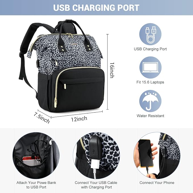 LOVEVOOK College Laptop Backpack, 15.6 Inch Travel Backpack - Image 5