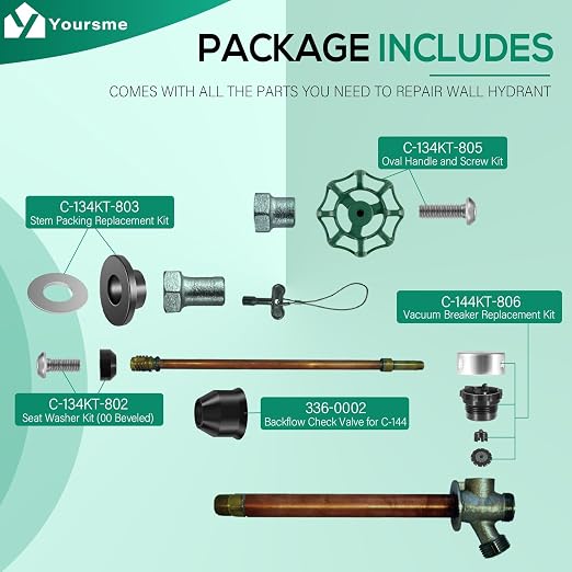 C-144KT-807 Complete Wall Hydrant Faucet Service Repair Kit - Image 5