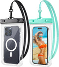 Waterproof Phone Pouch 2 Pack, IPX8 Waterproof Phone Case by PEDVSTY