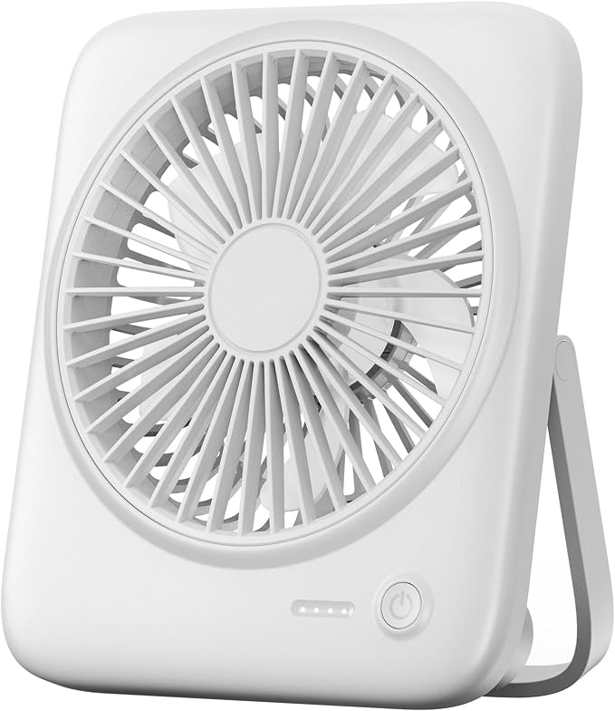Otlonpe Personal Portable Desk Fan, 4000mAh Small Rechargeable Portable Fan by OTLONPE