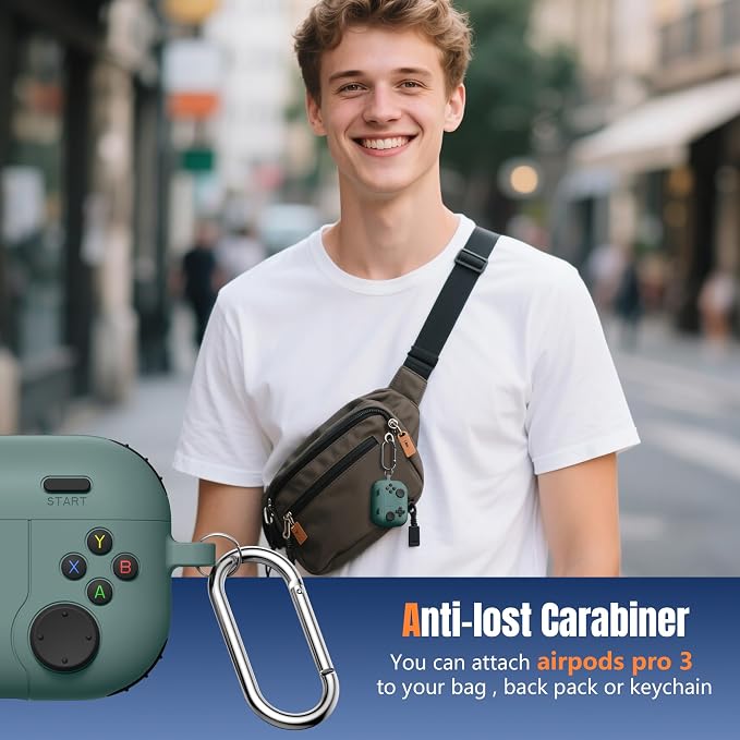 Getino Game Case for AirPods Pro 3 Case 2025, Shockproof Silicone Cover for - Image 7