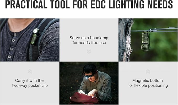 OLIGHT Perun 2 Mini Headlamp 1100 Lumens LED Head Flashlight, Rechargeable - Image 8