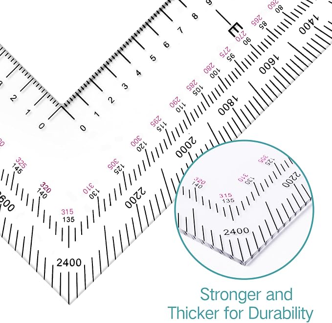 Zonon 2 Pcs 5 Inch Military Map Protractor Military Style Utm/mgrs Coordinate - Image 5