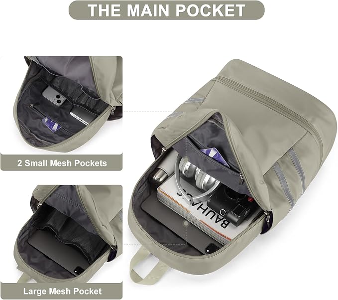 coofay Gym Backpack For Women Waterproof Backpack - Image 3