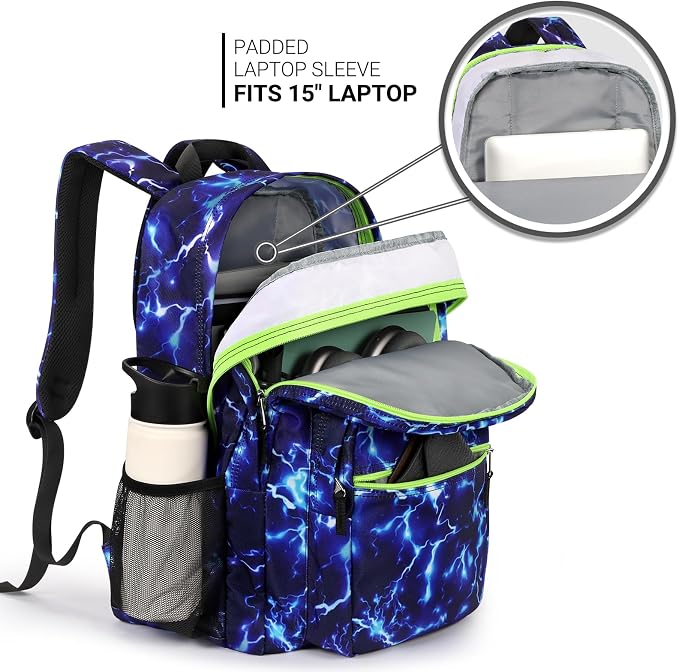 ZORFIN 26L Backpack for College, and Travel: Water Resistant Bookbag - Image 4