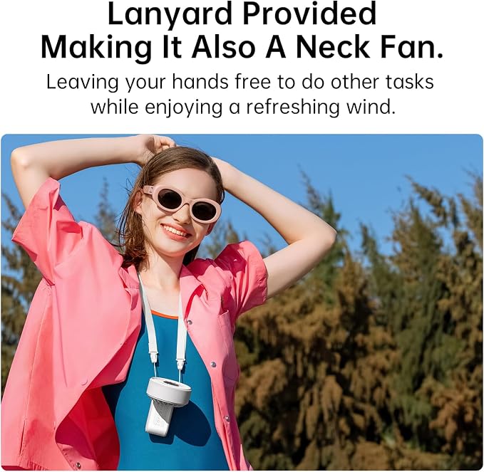 JISULIFE Handheld Fan Life7 – Ultimate Flexibility: Wide & Strong Airflow - Image 5