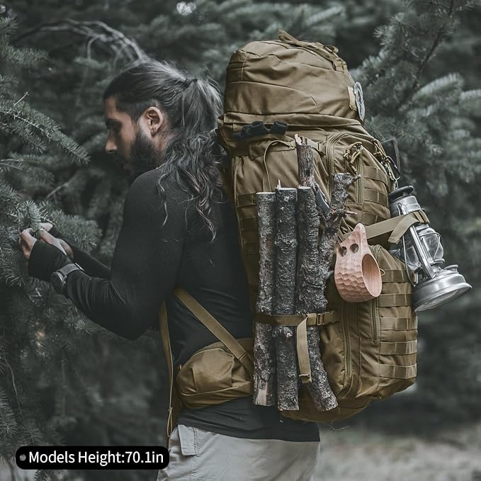 Mardingtop 75L Molle Hiking Internal Frame Backpacks - Image 7