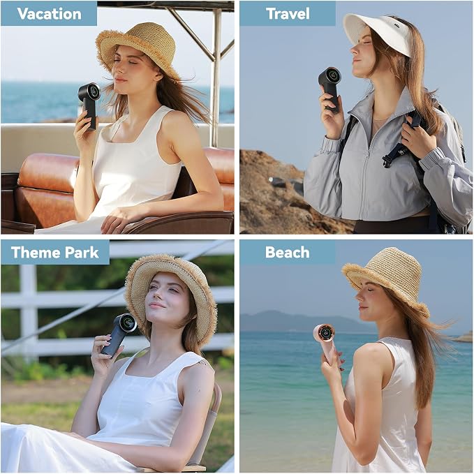 MUXNW Mini Turbo Jet Fan: Portable Small Pocket Handheld Personal Rechargeable - Image 9