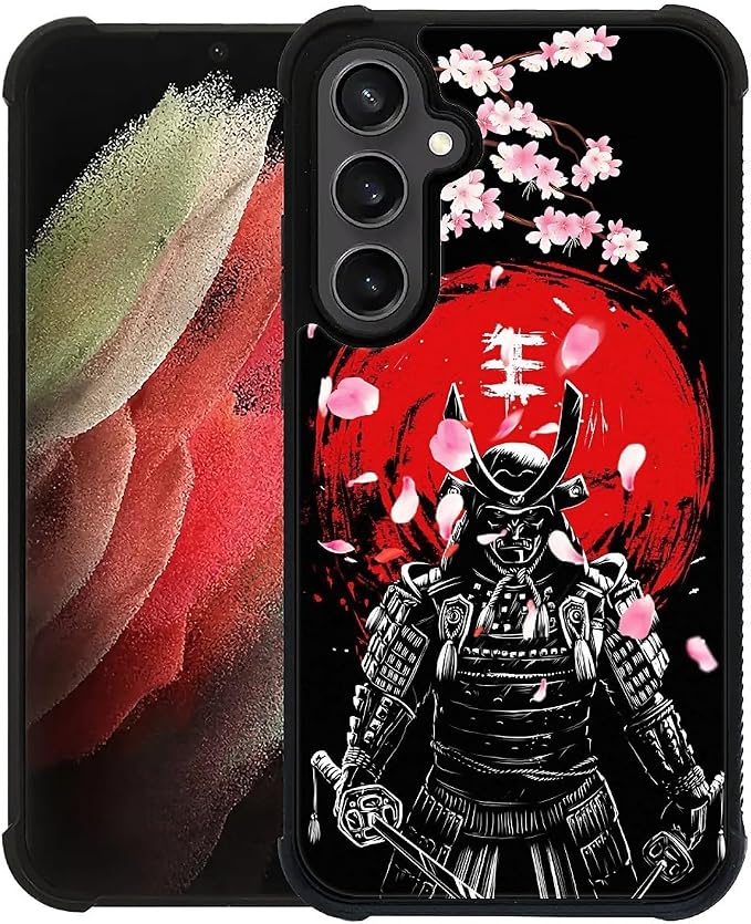 for Samsung Galaxy S23 FE Case, Sakura Japanese Samurai Pattern Graphic Design by FKBRCL4U